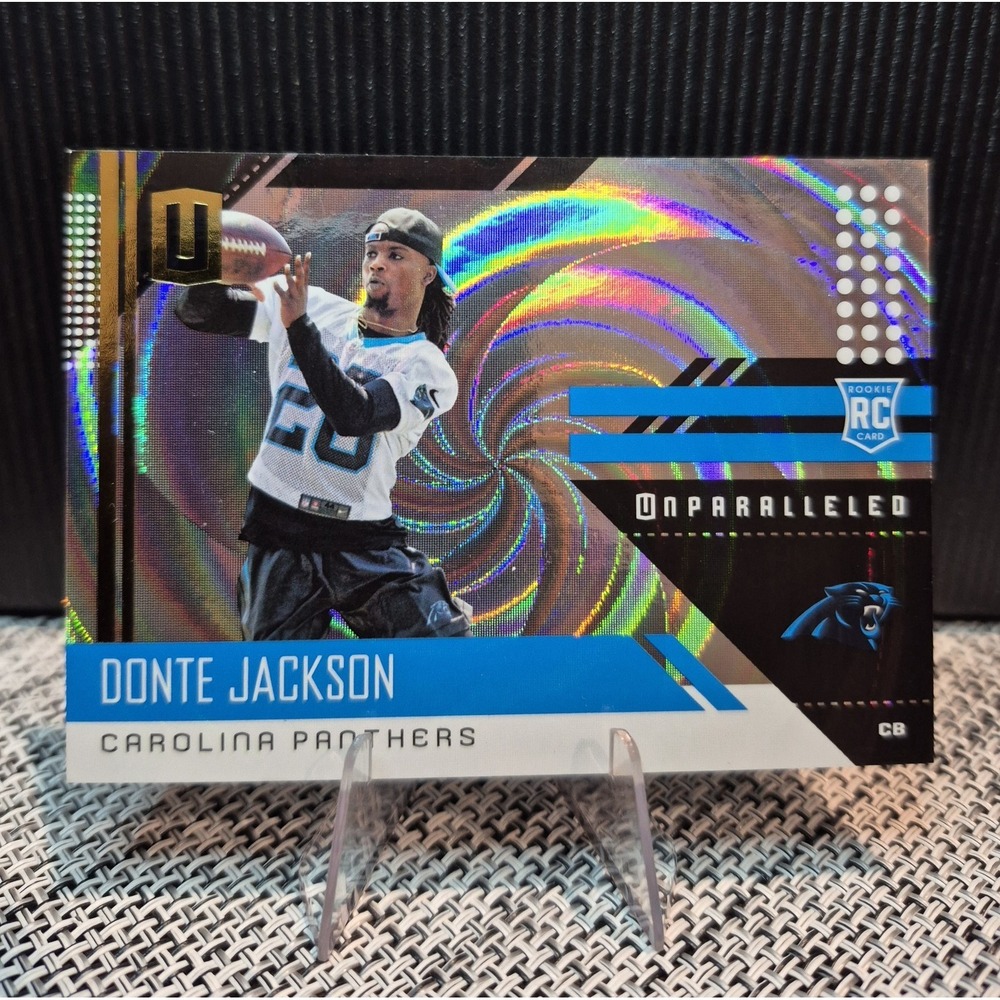 2019 Panini Unparalleled Donte Jackson #191 Whirl /100 (RC) Carolina Panthers